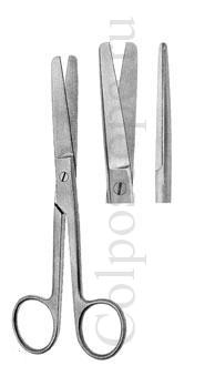 Ножницы тупоконечные по Куперу прямые,  длина 145 мм
