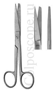 Ножницы с одним острым концом прямые (изогнутые), длина 145 мм