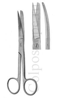 Ножницы с одним острым концом изогнутые длина 145 мм