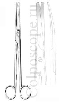 Ножницы тупоконечные по Майо-Харингтону изогнутые, длина 225 мм
