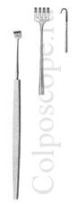 Ранорасширитель-крючок по Наппу хирургический 4-зубый тупой (острый) длина 140 мм