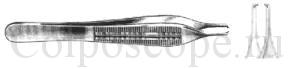 Пинцет микрохирургический по Адсону-Беймеру, длина 120 мм