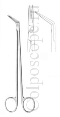 Ножницы сосудистые по Поттс-Смиту вертикально-изогнутые, длина 190 мм