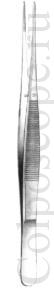 Пинцет анатомический по Потс-Смитту (прямой, изогнутый), длина 180 мм.