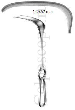 Ранорасширитель хирургический (зеркало) по Хоселю 30 х 50 мм, длина 260 мм
