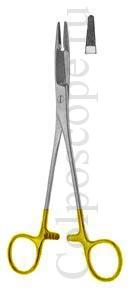 Иглодержатель хирургический с твердосплавными вставками по Гегару- Олсену комбинированный (иглодержатель+ножницы), длина 180 мм