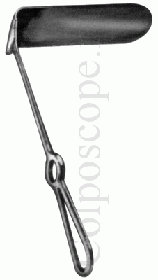 Ранорасширитель хирургический (зеркало) по Отто (Брюннеру) изогнутый 20 х 80 мм, длина 250 мм